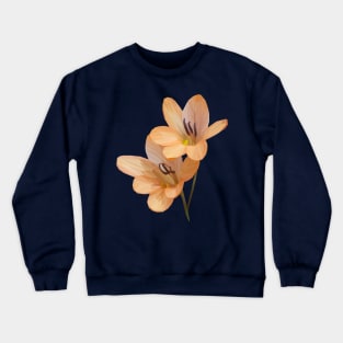 Orange Flower Geometric Crewneck Sweatshirt